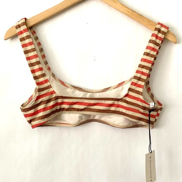 Solid & Striped Morocco Shimmer Bikini Top Size L - Picture 5 of 8